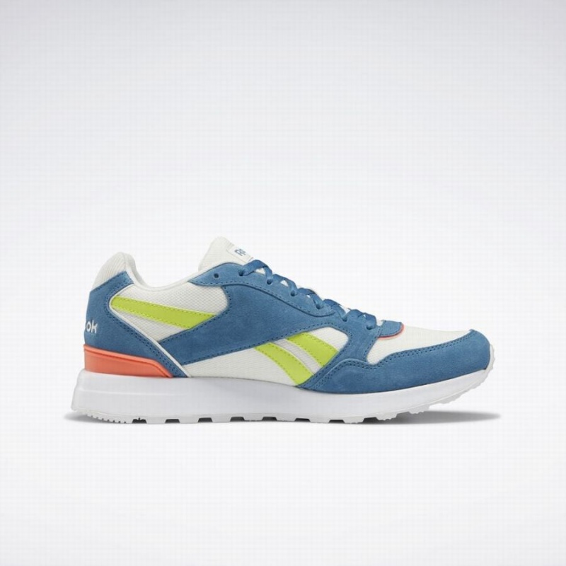 Reebok Gl 1000 Women's Lifestyle Shoes Blue Orange Green White | RWQ9187MN