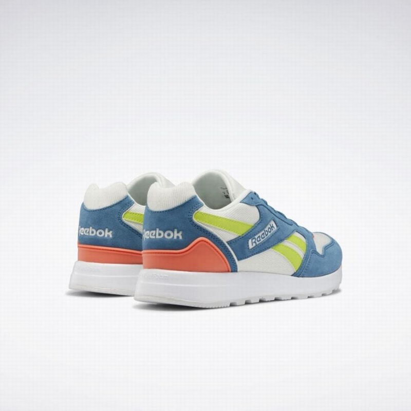 Reebok Gl 1000 Women's Lifestyle Shoes Blue Orange Green White | RWQ9187MN