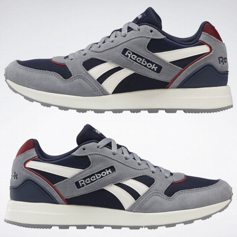 Reebok Gl 1000 Women's Lifestyle Shoes Navy Burgundy Grey | KMT945RO