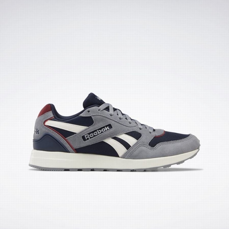 Reebok Gl 1000 Women\'s Lifestyle Shoes Navy Burgundy Grey | KMT945RO