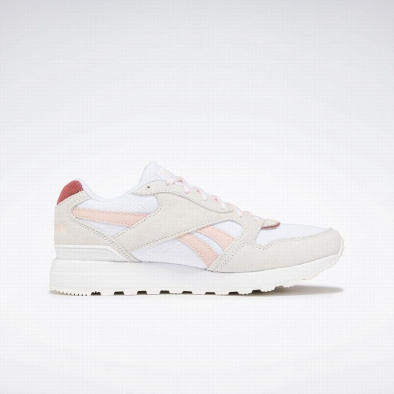 Reebok Gl 1000 Women's Lifestyle Shoes White Rose Pink | TDT4772OT