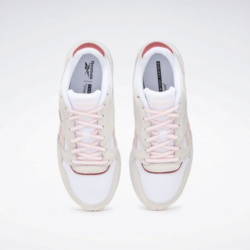 Reebok Gl 1000 Women's Lifestyle Shoes White Rose Pink | TDT4772OT