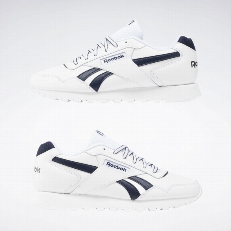 Reebok Glide Men's Lifestyle Shoes White Navy | AJK844AH