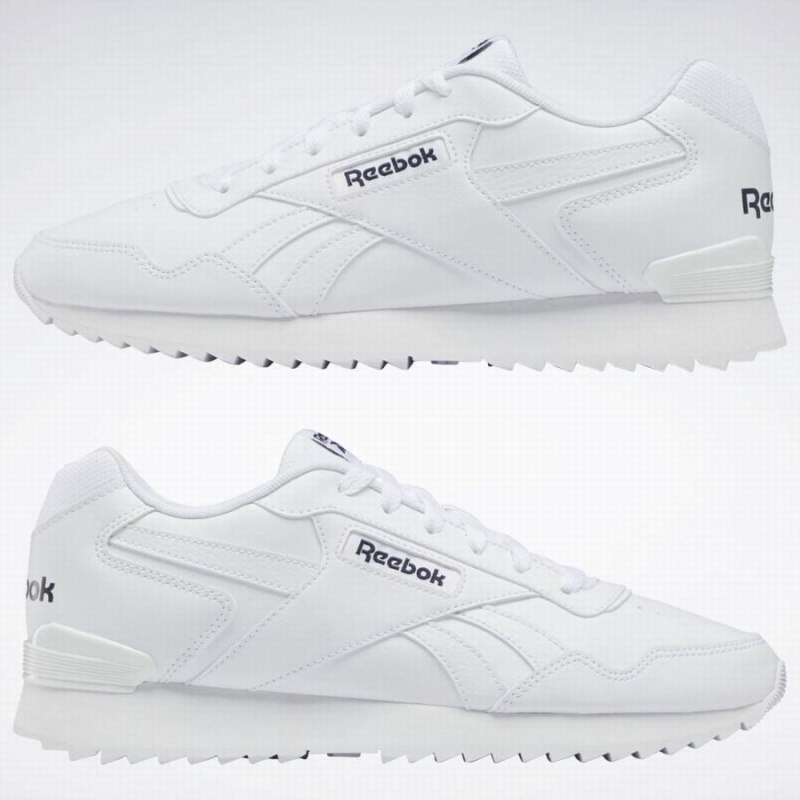 Reebok Glide Ripple Clip Men's Lifestyle Shoes White Navy | GFV6816AT