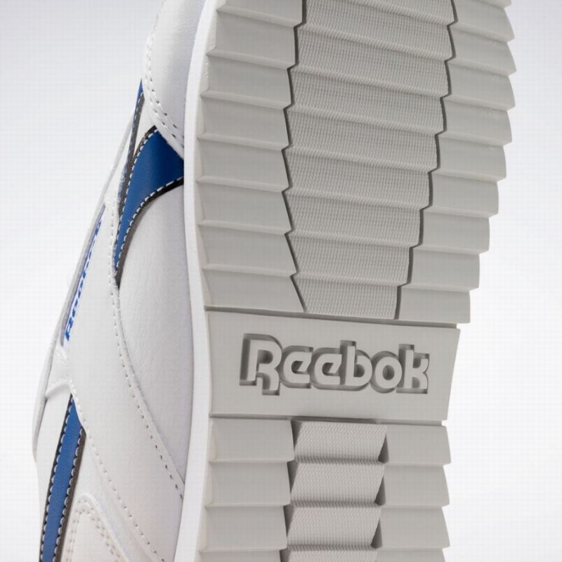 Reebok Glide Ripple Clip Men's Lifestyle Shoes White Grey Blue | UAI4125VK