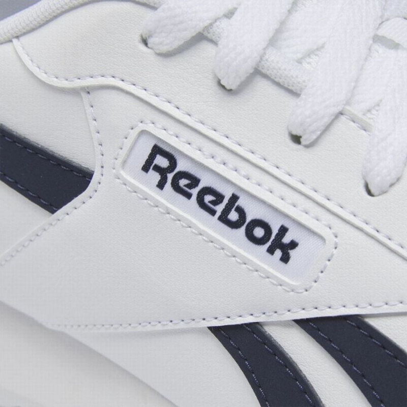 Reebok Glide Ripple Clip Men's Lifestyle Shoes White Navy | NFX7419KX