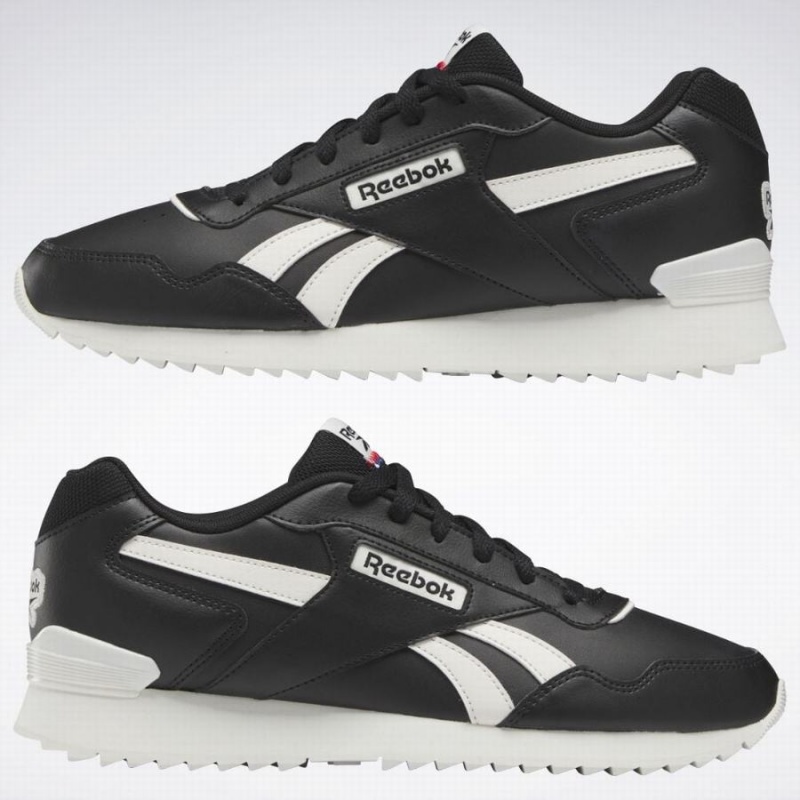 Reebok Glide Ripple Clip Men's Lifestyle Shoes Black White | IMG4146HX