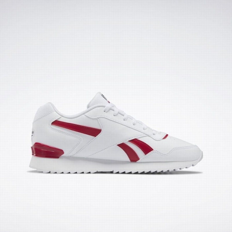 Reebok Glide Ripple Clip Men's Lifestyle Shoes White Red Black | SWP8141JN