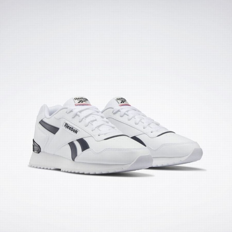 Reebok Glide Ripple Clip Men's Lifestyle Shoes White Navy Black | QUO3362HO