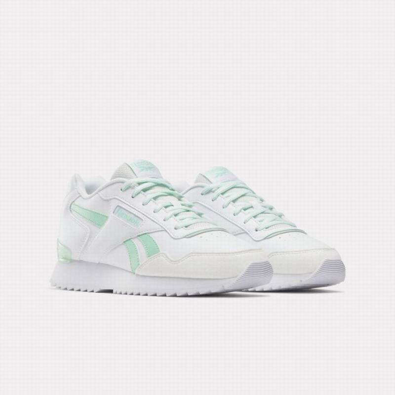 Reebok Glide Ripple Clip Women's Lifestyle Shoes White Green Mint Grey | RBG8720IC