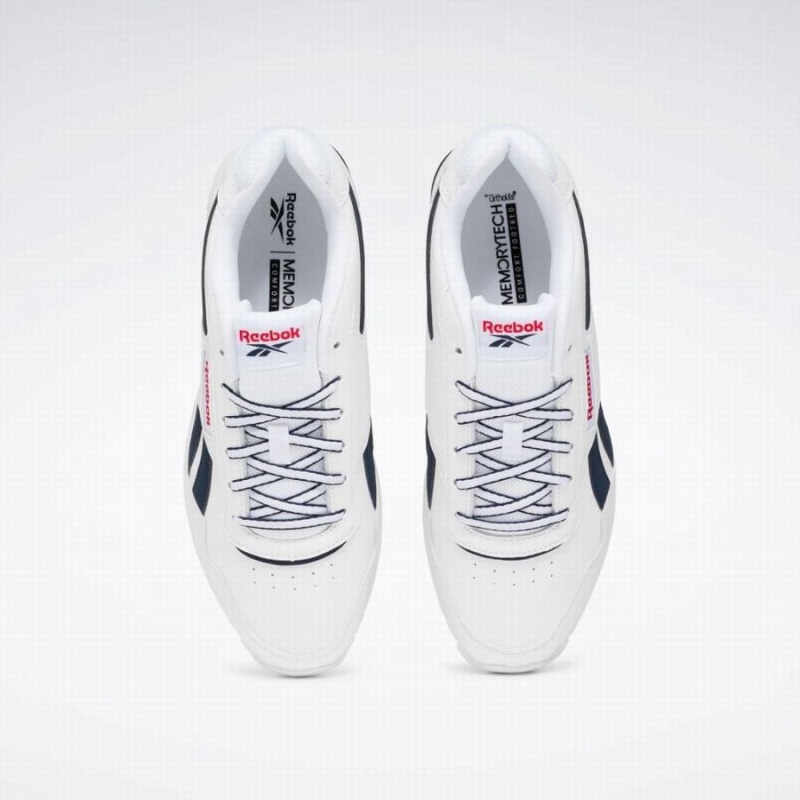 Reebok Glide Ripple Clip Women's Lifestyle Shoes White Navy Red | OQE6052GO