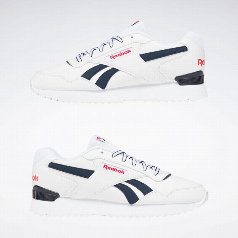 Reebok Glide Ripple Clip Women's Lifestyle Shoes White Navy Red | OQE6052GO