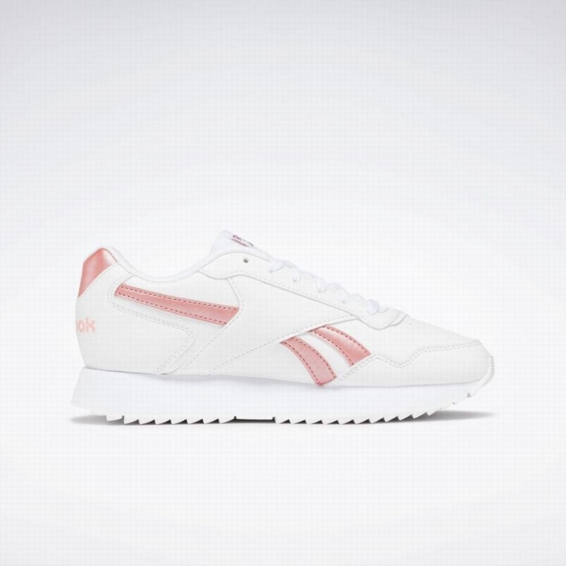 Reebok Glide Ripple Double Women's Lifestyle Shoes White Pink Gold | GUE8939UI