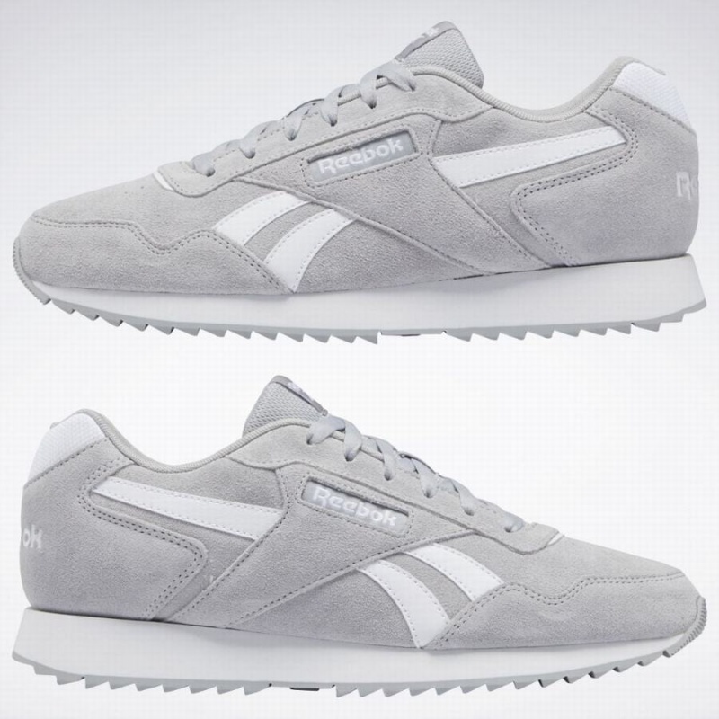 Reebok Glide Ripple Men's Lifestyle Shoes Grey White | OEK978ME