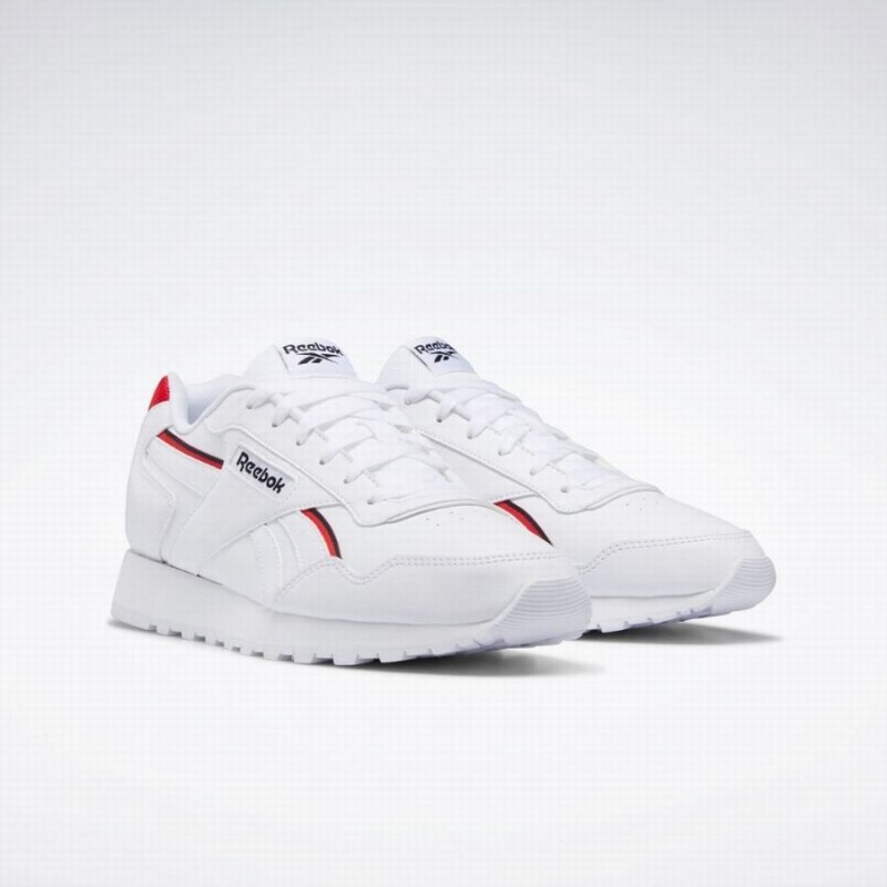 Reebok Glide Vegan Men's Lifestyle Shoes White Black Red | WVT1849UB