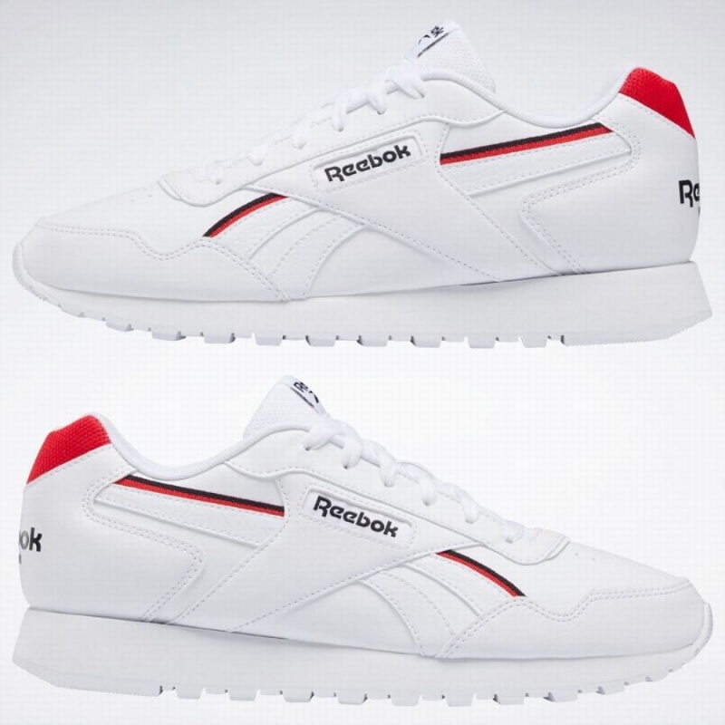 Reebok Glide Vegan Men's Lifestyle Shoes White Black Red | WVT1849UB