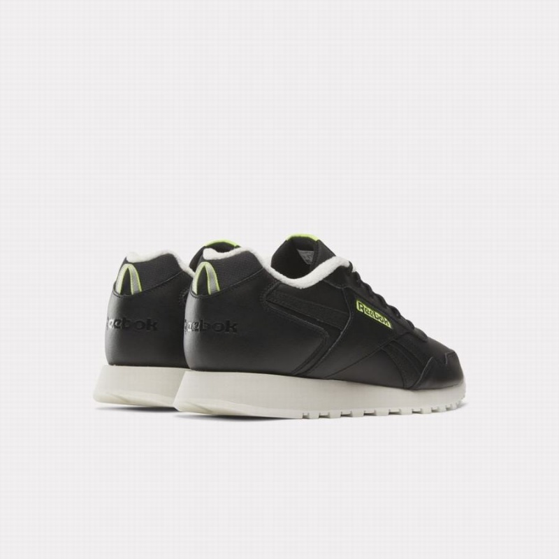 Reebok Glide Women's Lifestyle Shoes Black Light Green | NRI2163SC