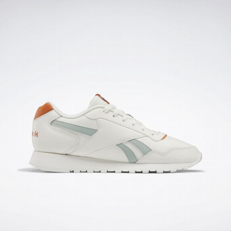 Reebok Glide Women's Lifestyle Shoes White Orange | WKR248CM