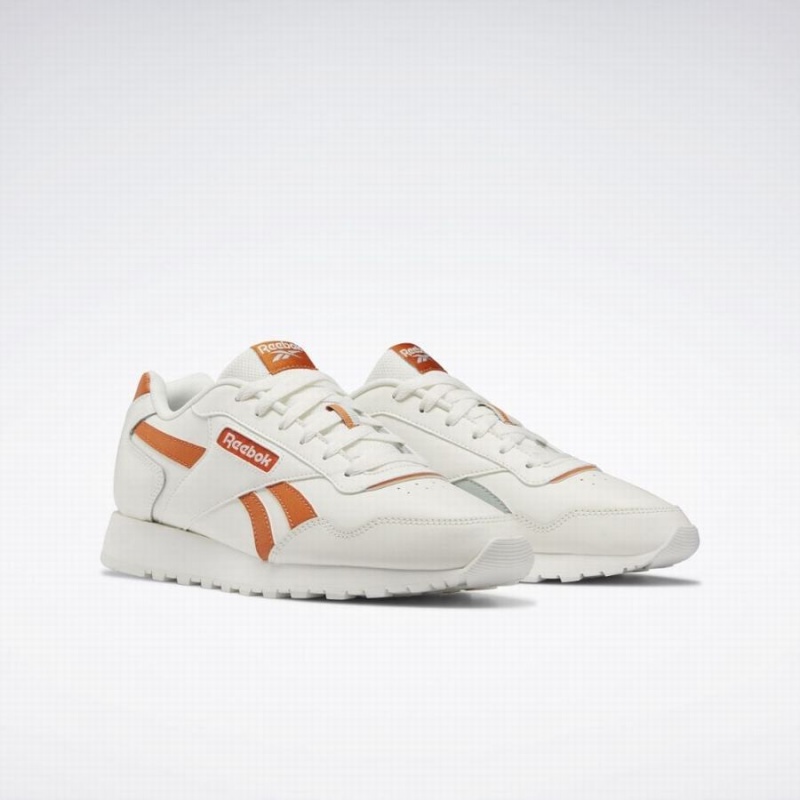 Reebok Glide Women's Lifestyle Shoes White Orange | WKR248CM