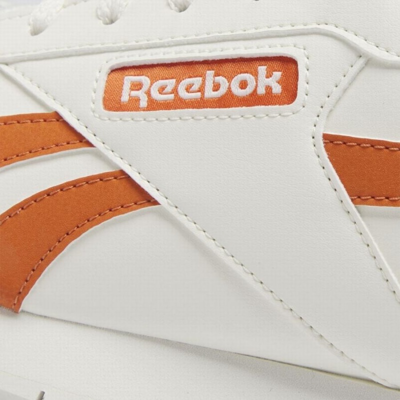 Reebok Glide Women's Lifestyle Shoes White Orange | WKR248CM