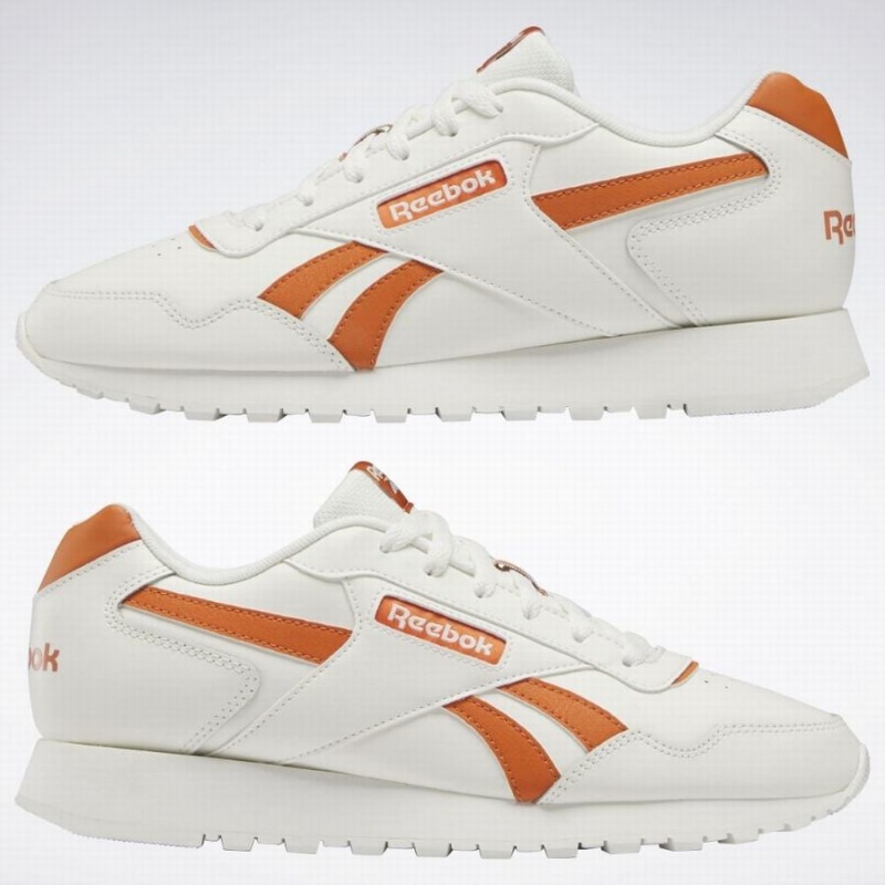 Reebok Glide Women's Lifestyle Shoes White Orange | WKR248CM