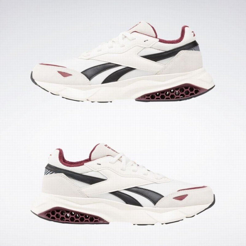 Reebok Hexalite Legacy 1.5 Men's Lifestyle Shoes White Burgundy Black | POS9019WE