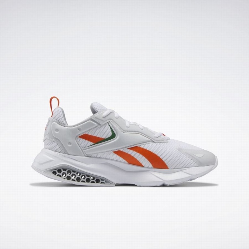 Reebok Hexalite Legacy Men's Lifestyle Shoes White Grey Orange | OZC2139IB