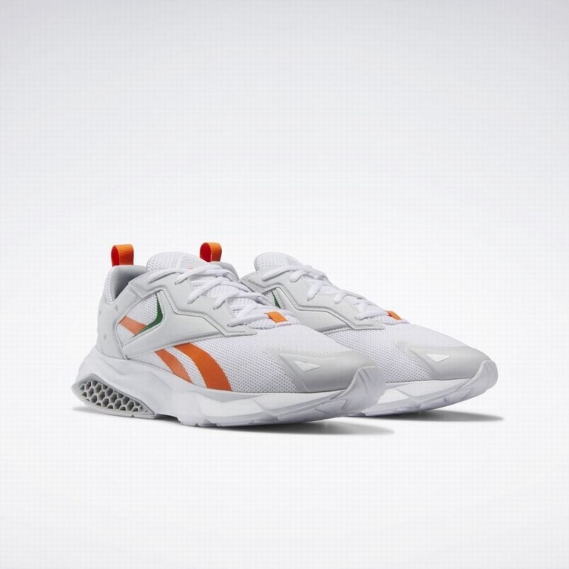 Reebok Hexalite Legacy Men's Lifestyle Shoes White Grey Orange | OZC2139IB