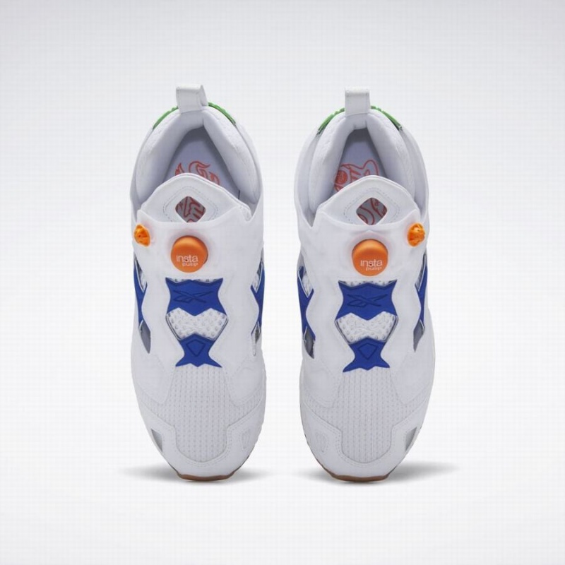 Reebok Instapump Fury 95 Men's Lifestyle Shoes White Blue Orange | HOQ8866PT