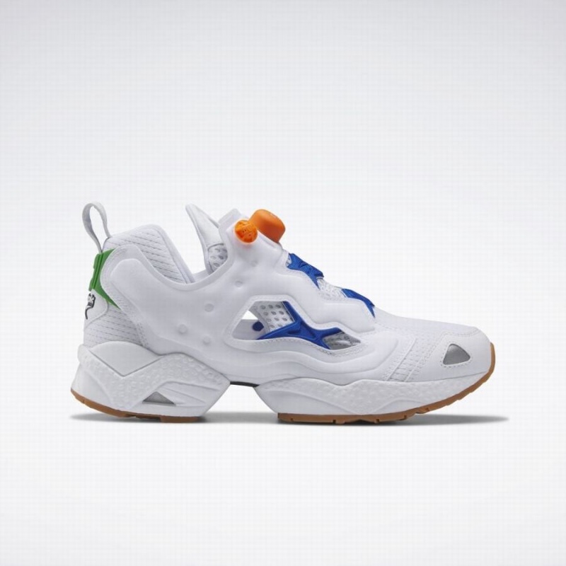 Reebok Instapump Fury 95 Men\'s Lifestyle Shoes White Blue Orange | HOQ8866PT