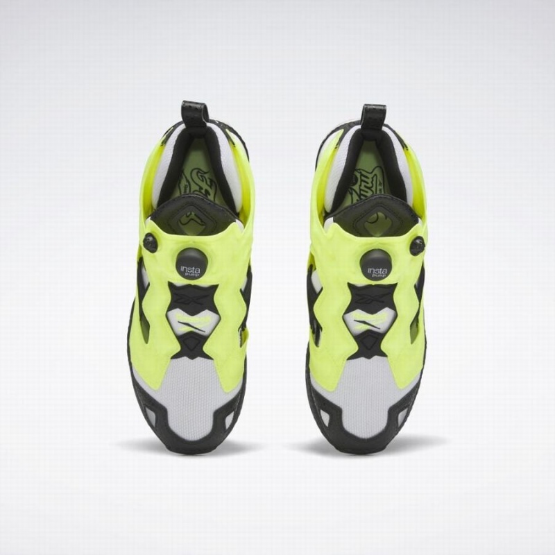 Reebok Instapump Fury 95 Men's Lifestyle Shoes White Yellow Black | RFW4573RV