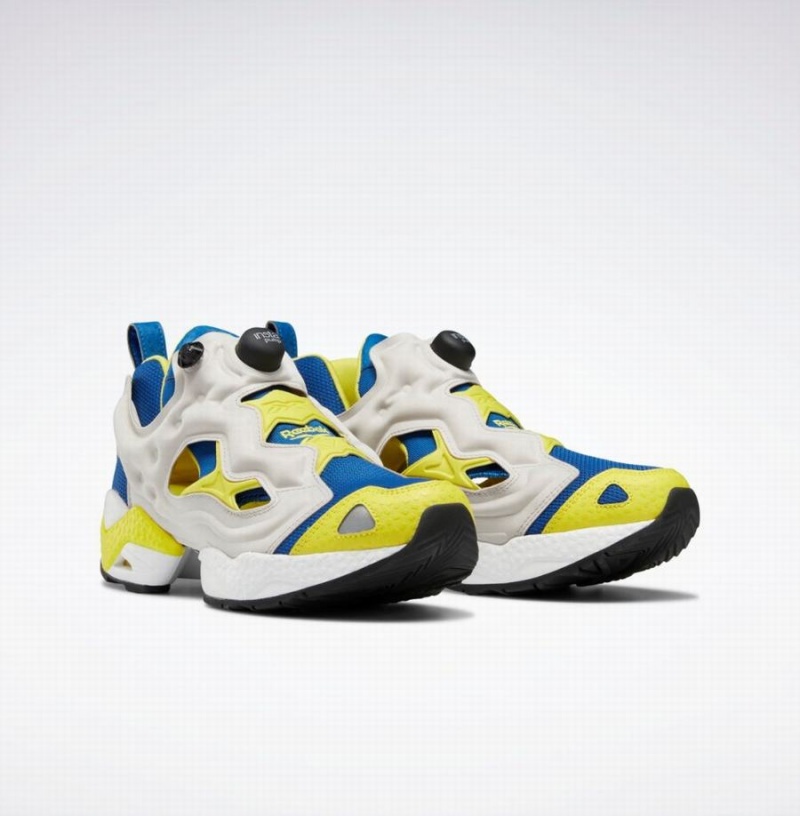 Reebok Instapump Fury 95 Men's Lifestyle Shoes Blue White Grey Light Yellow | RZN8890EI