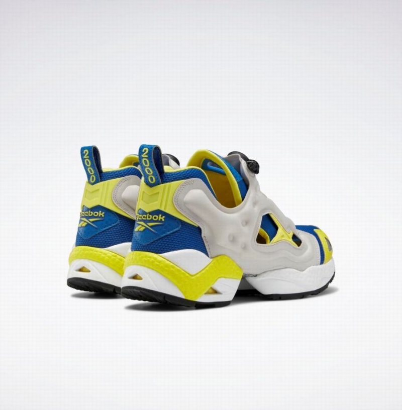 Reebok Instapump Fury 95 Men's Lifestyle Shoes Blue White Grey Light Yellow | RZN8890EI