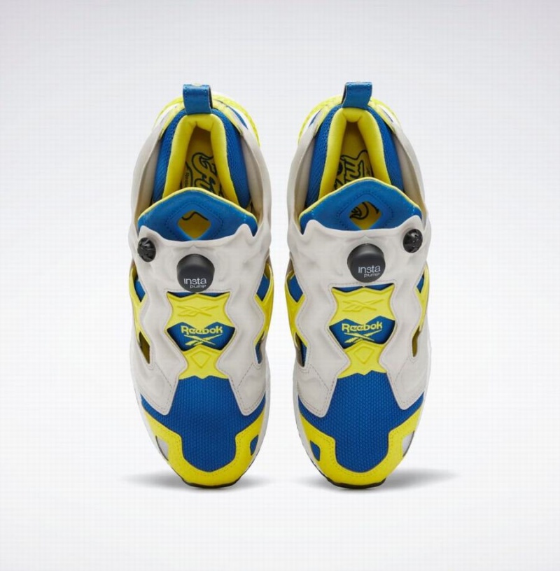 Reebok Instapump Fury 95 Men's Lifestyle Shoes Blue White Grey Light Yellow | RZN8890EI