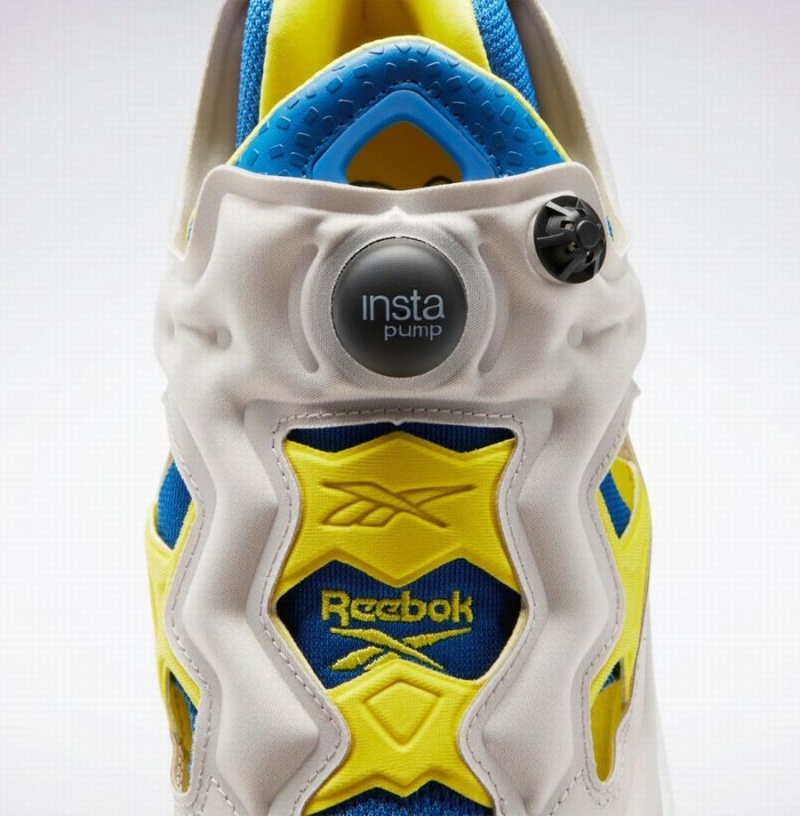 Reebok Instapump Fury 95 Men's Lifestyle Shoes Blue White Grey Light Yellow | RZN8890EI