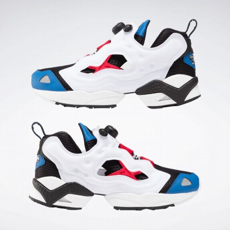 Reebok Instapump Fury 95 Women's Lifestyle Shoes Black White Blue | PQW6651KM