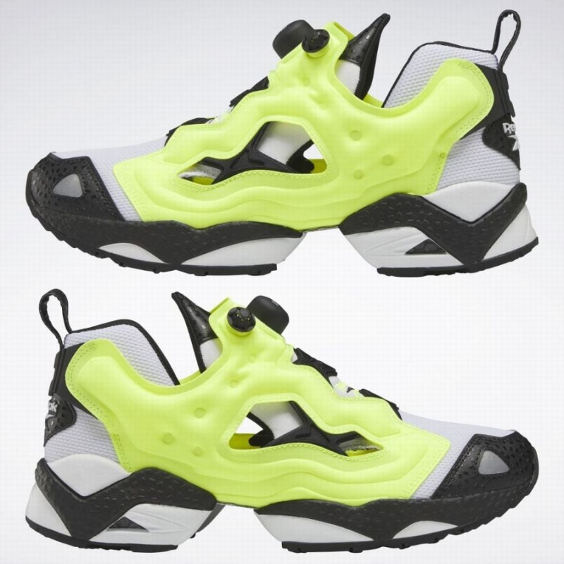 Reebok Instapump Fury 95 Women's Lifestyle Shoes White Yellow Black | BGD7324PJ