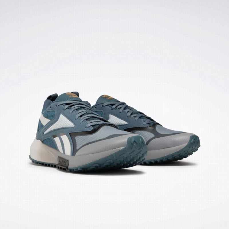 Reebok Lavante Trail 2 Men's Running Shoes Blue Grey White | QVI637YR