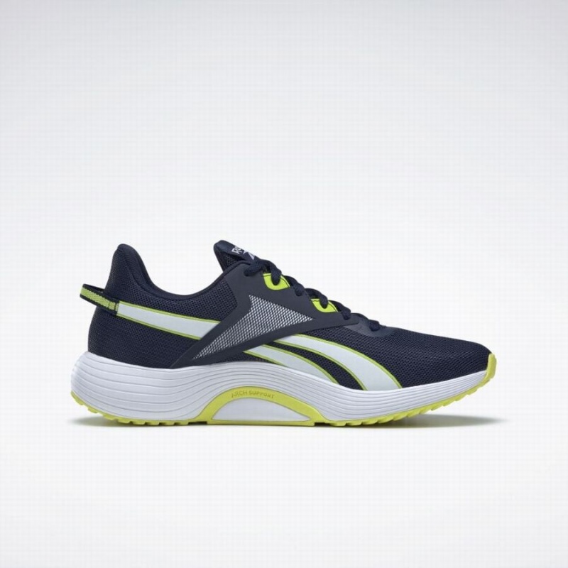 Reebok Lite Plus 3 Men's Running Shoes Navy White Yellow | OQN7381VU