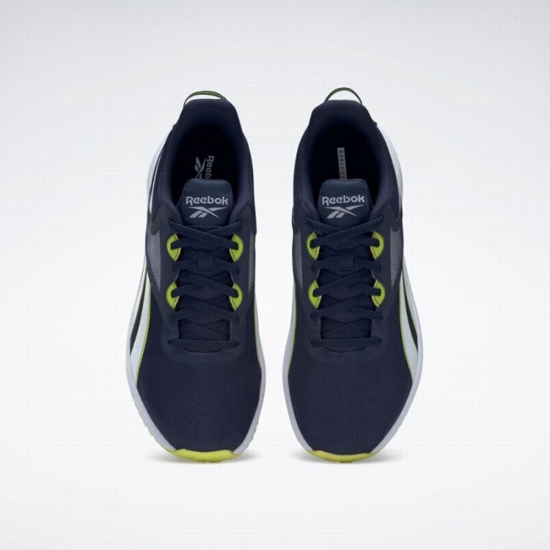 Reebok Lite Plus 3 Men's Running Shoes Navy White Yellow | OQN7381VU