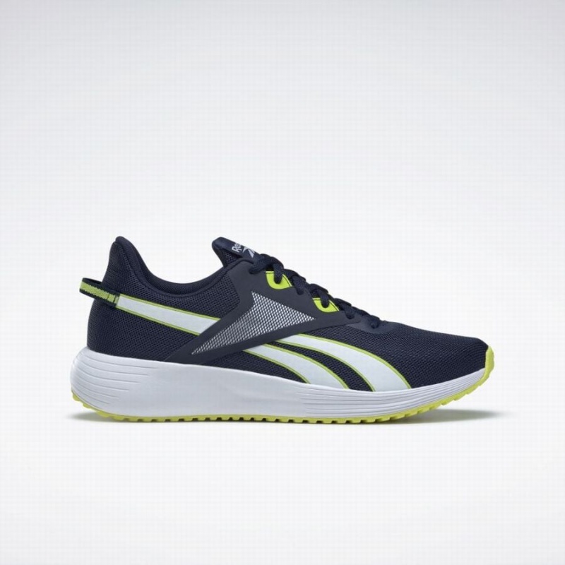 Reebok Lite Plus 3 Men\'s Running Shoes Navy White Yellow | OQN7381VU