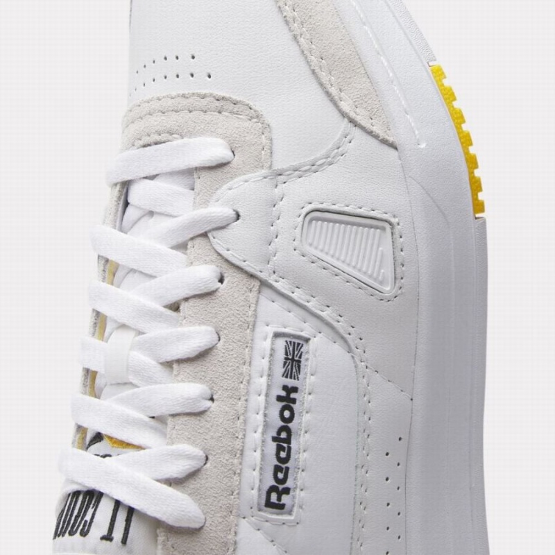 Reebok Lt Court Men's Running Shoes White Black Yellow | KKG8458MA