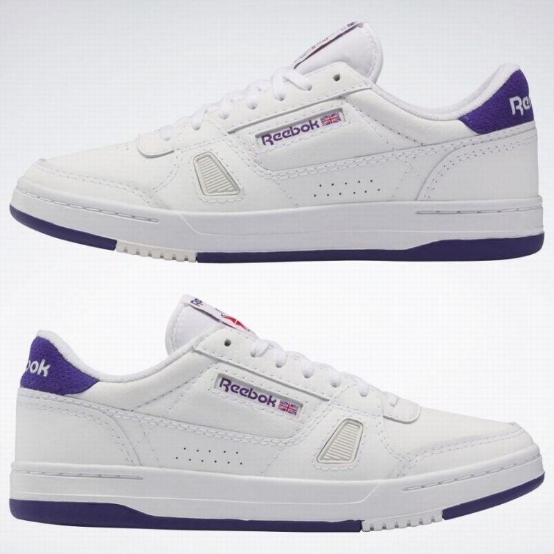 Reebok Lt Court Men's Running Shoes White Purple | XTT1757IC