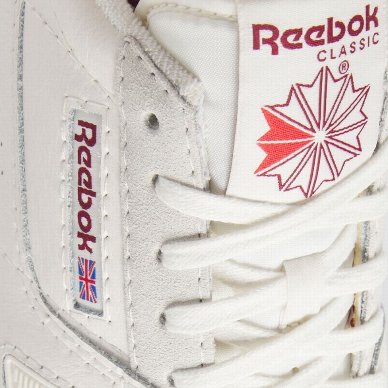 Reebok Lt Court Men's Running Shoes White Burgundy | ZOD4235VL