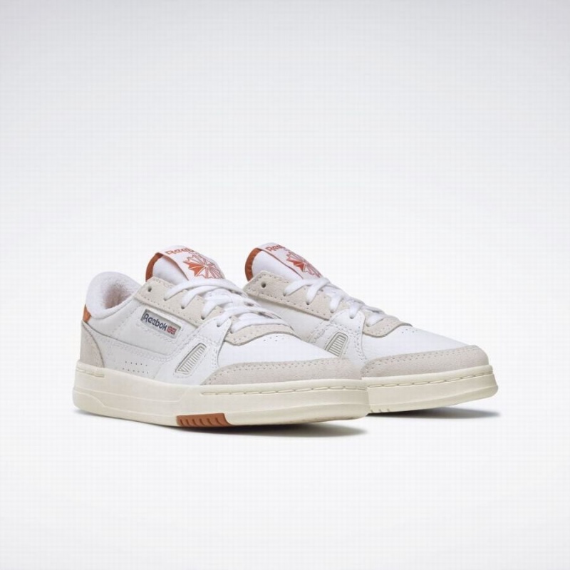 Reebok Lt Court Women's Lifestyle Shoes White Orange | PJJ996BK