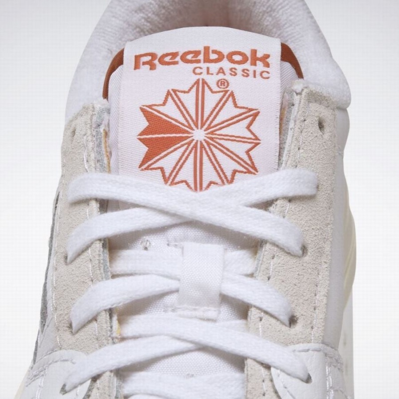 Reebok Lt Court Women's Lifestyle Shoes White Orange | PJJ996BK