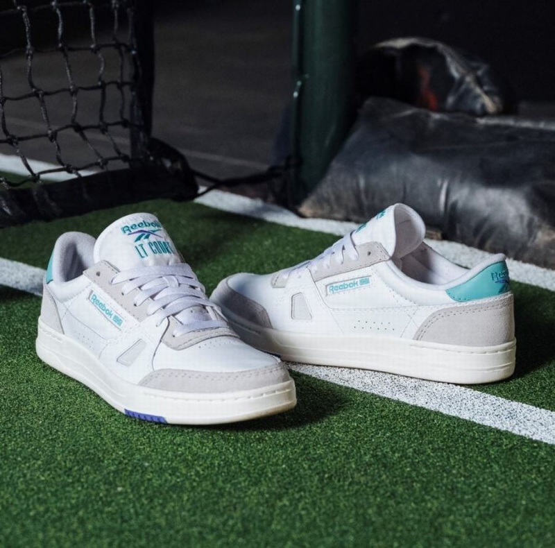 Reebok Lt Court Women's Lifestyle Shoes White Turquoise | VJF6135YG