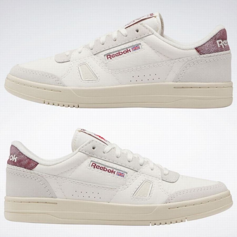 Reebok Lt Court Women's Lifestyle Shoes White Burgundy | CBU959KK