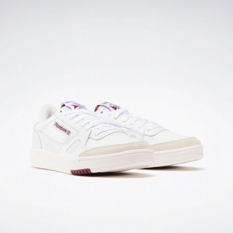 Reebok Lt Court Women's Lifestyle Shoes White Burgundy | WJP8028UD