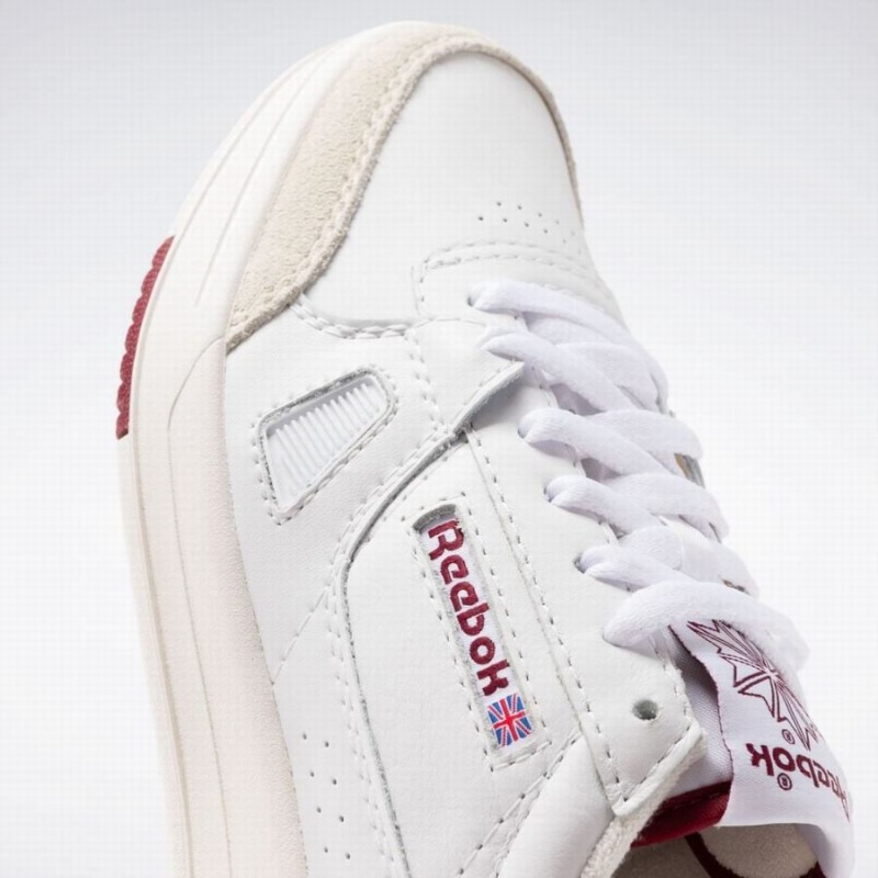 Reebok Lt Court Women's Lifestyle Shoes White Burgundy | WJP8028UD